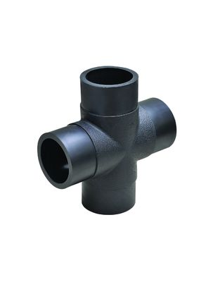 SDR11 SDR17 SDR17.6 DN110-DN250のPEの栓の十字のポリエチレンの管付属品